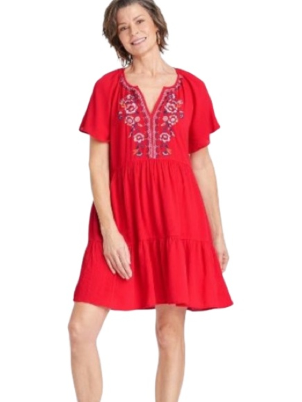 Knox Rose Embroidered Casual Bohemian DressS size M. Comfortable. Lightweight